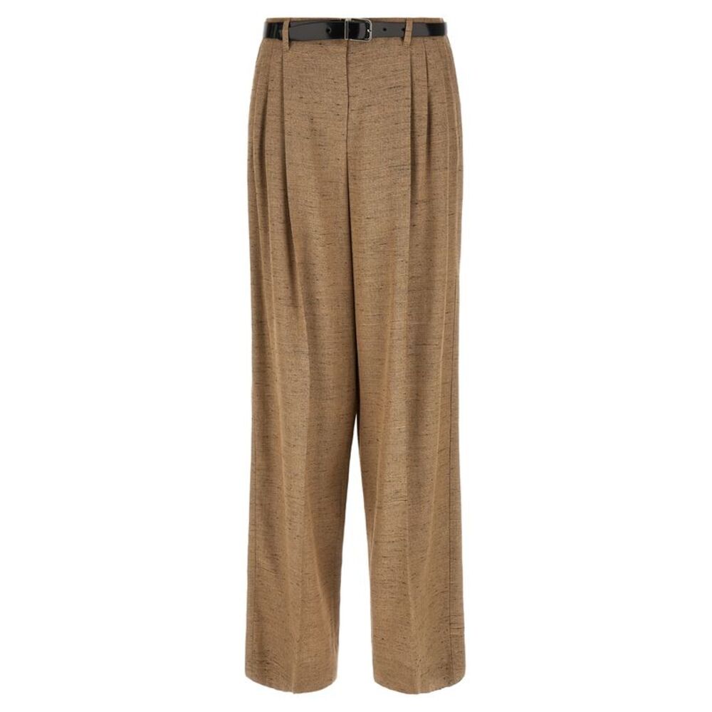 Dolce & Gabbana Beige Viscose Casual Women's Pants